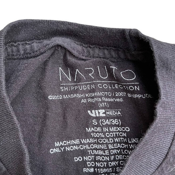 Naruto Shippuden Mens Shirt Small Black‎ Ichiraku Ramen Shop Anime 2002 - Picture 5 of 5